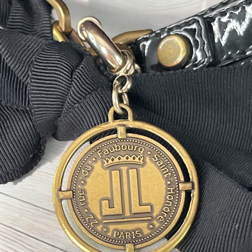 Lanvin "Amalia" Python Print Brown Suede Bucket S… - image 5